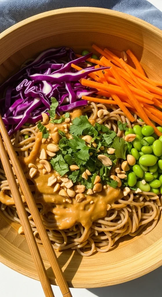 7. Spicy Peanut Noodle Bowl