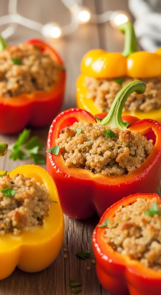 7. Stuffed Bell Peppers with Turkey