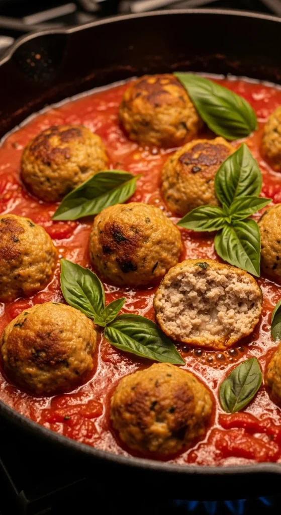 7. Turkey Meatballs in Tomato Sauce