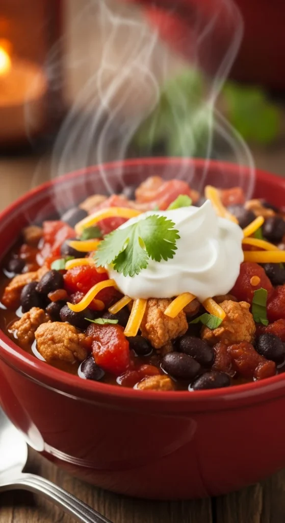 7. Turkey and Black Bean Chili