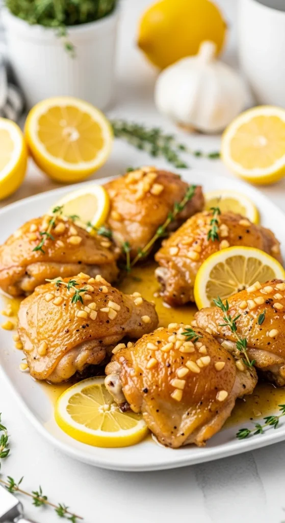 8. Baked Lemon Garlic Chicken
