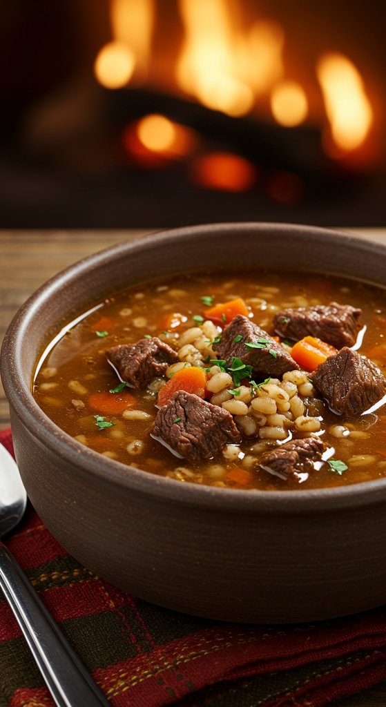 8. Beef and Barley Soup