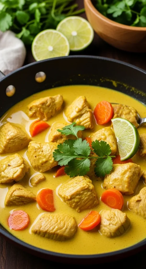 8. Coconut Curry Chicken