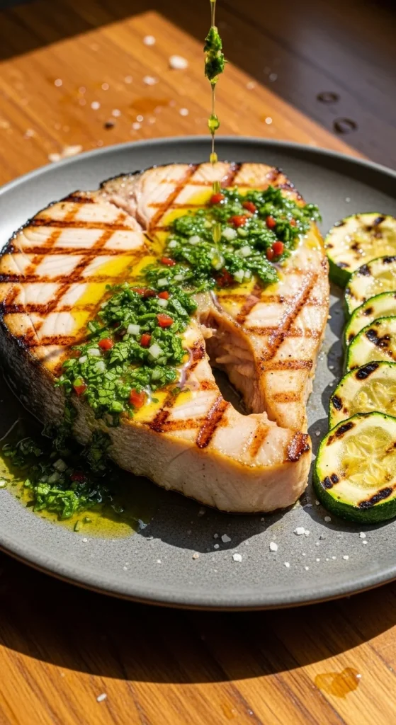 8. Grilled Swordfish with Chimichurri