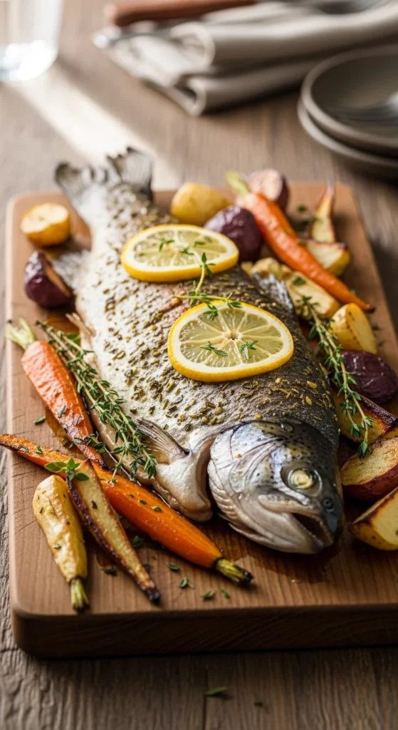 8. Herb-Crusted Baked Trout