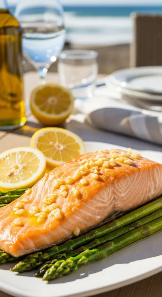 8. Lemon Garlic Roasted Salmon