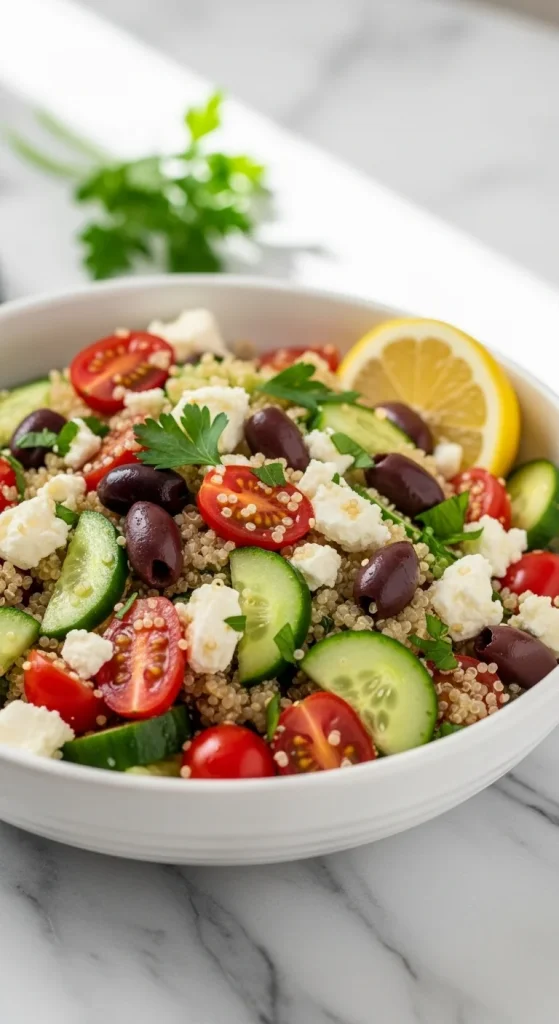 8. Mediterranean Quinoa Salad 