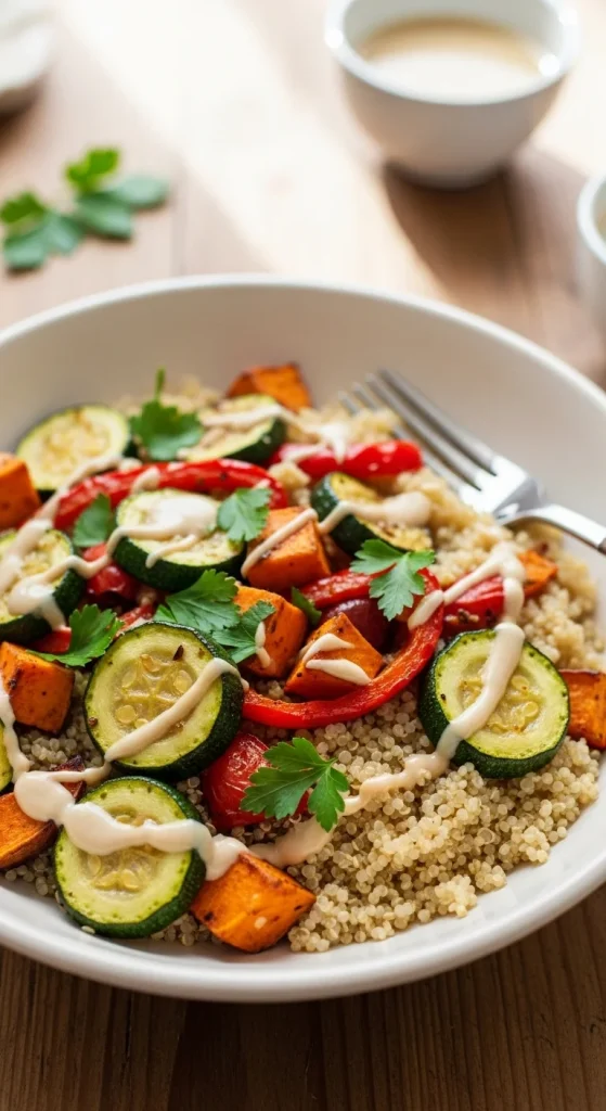 8. Roasted Vegetable Quinoa Bowl