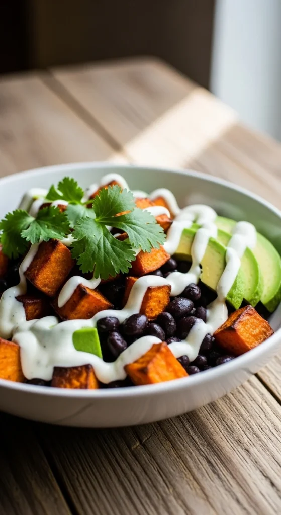 8. Sweet Potato Black Bean Bowl