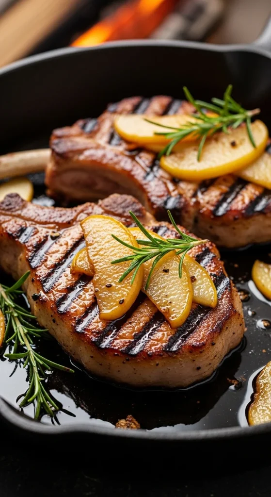 9. Baked Pork Chops with Apples