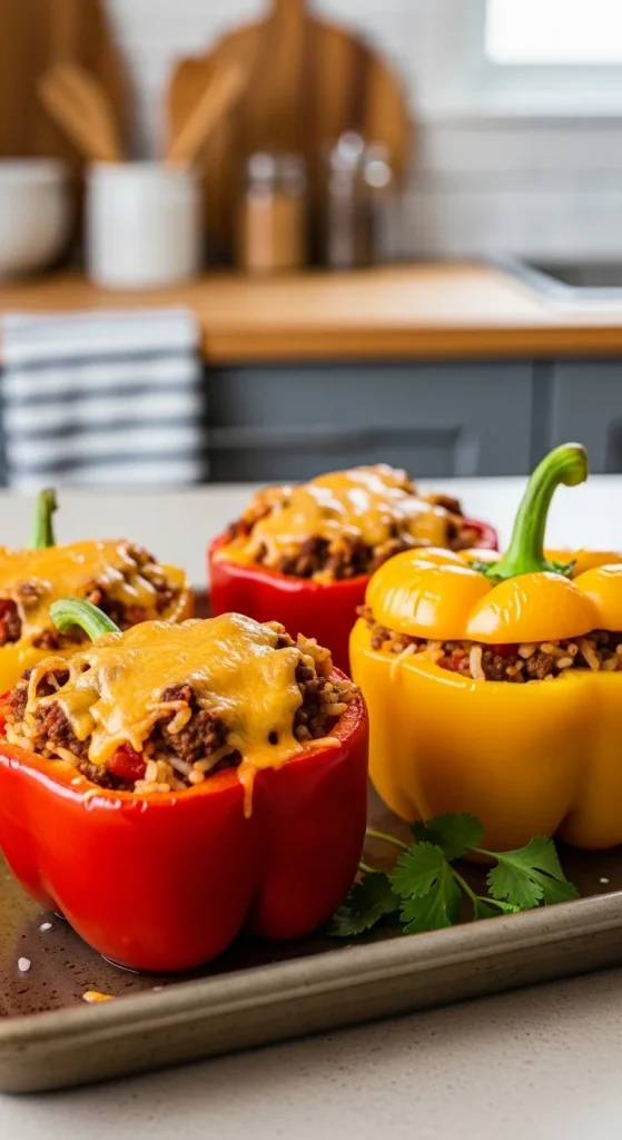 9. Cheesy Stuffed Peppers