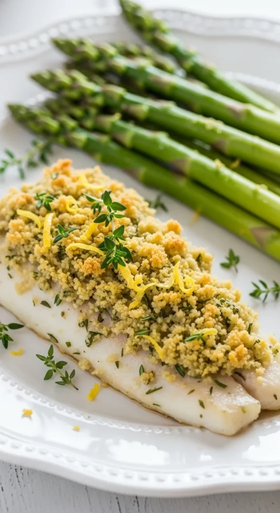 9. Lemon Herb Baked Haddock