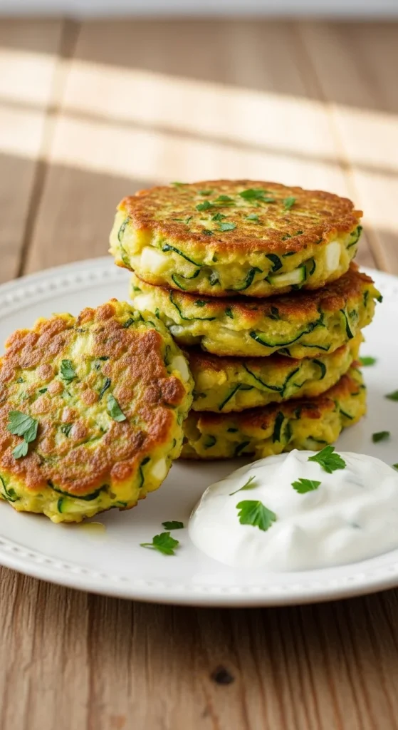 9. Lentil and Zucchini Fritters 
