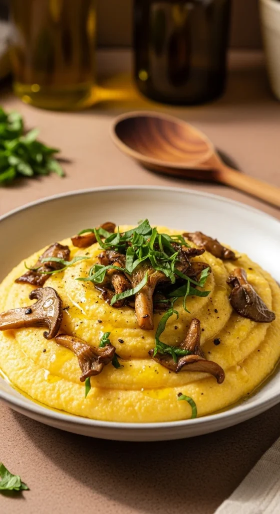 9. Mushroom and Herb Polenta
