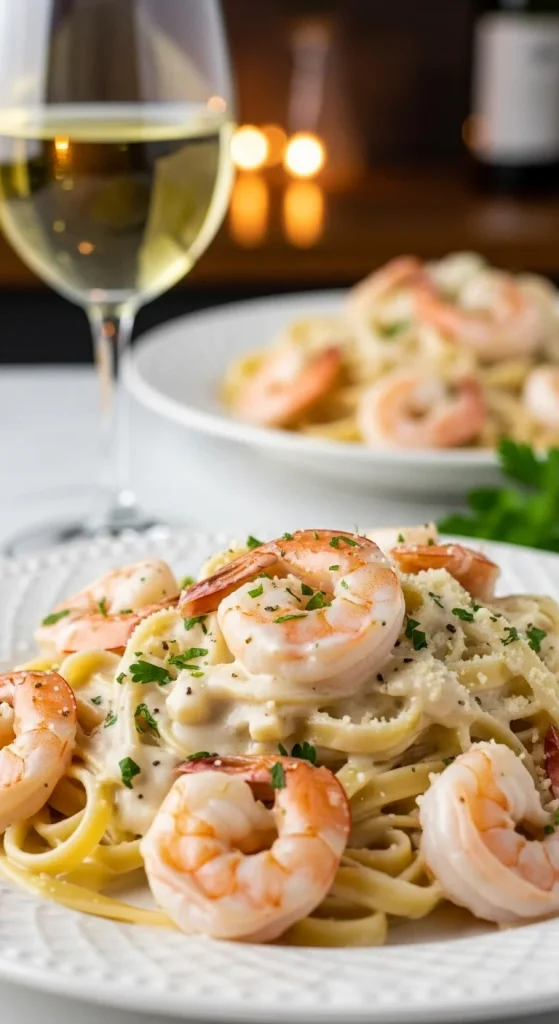 9. Shrimp Alfredo