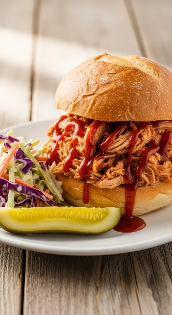 9. Slow Cooker BBQ Pulled Chicken