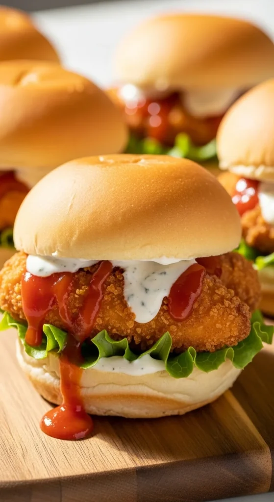 9. Spicy Buffalo Chicken Sliders