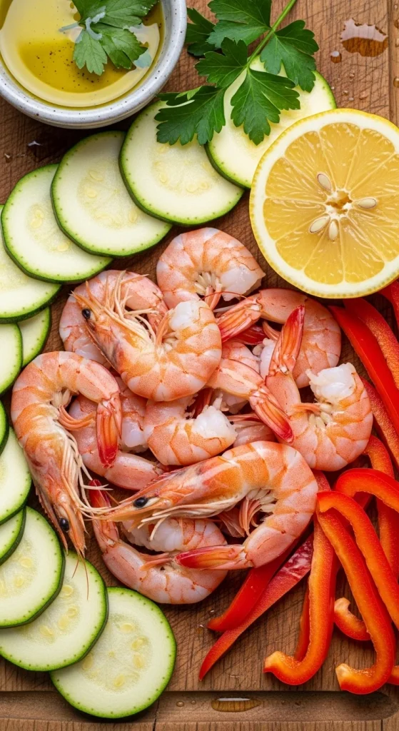 Dinner Idea 1 Lemon Garlic Shrimp with Quinoa and Veggies