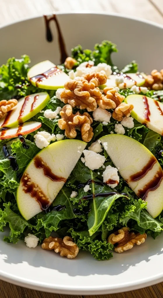 Dinner Idea 2 Harvest Kale and Apple Salad with Grilled Chicken