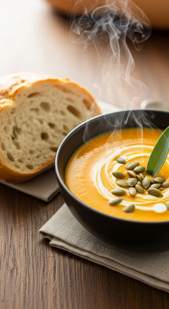 Fall Roasted Butternut Squash Soup