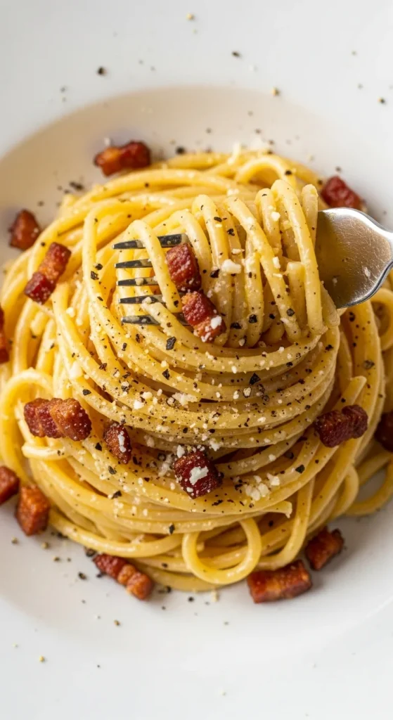 Iconic Recipe 1 Spaghetti Carbonara – Rome's Creamy Dream