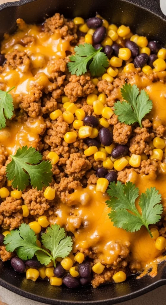 Recipe 1 Cheesy Beef Taco Skillet