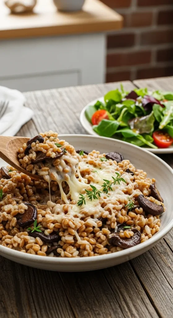 Recipe 1 Cheesy Mushroom Risotto
