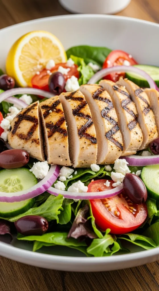 Recipe 1 Classic Greek Salad with Grilled Chicke