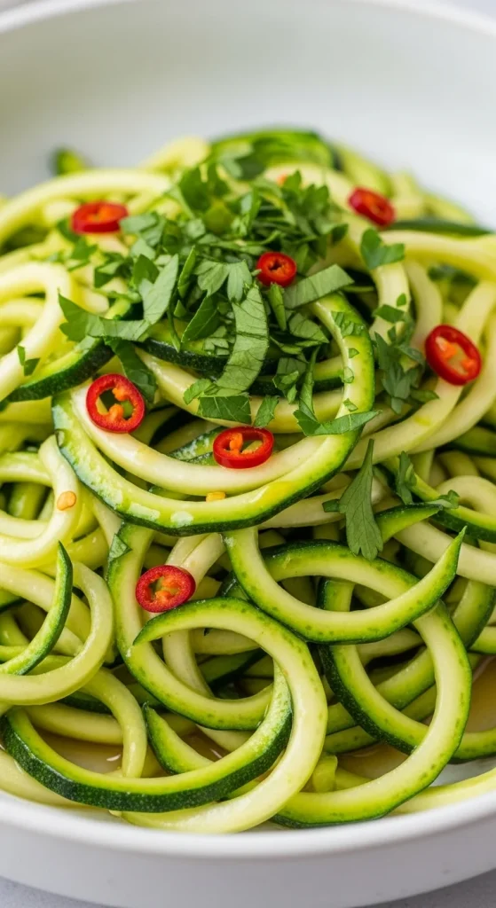 Recipe 1 Lemon Garlic Zucchini Noodle Pasta