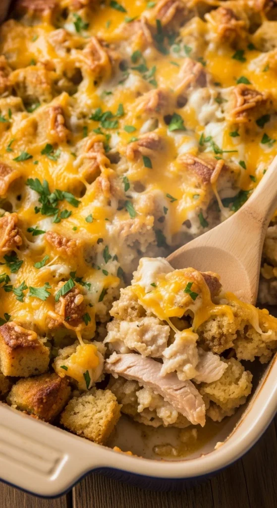 Recipe 1 Turkey and Stuffing Casserole