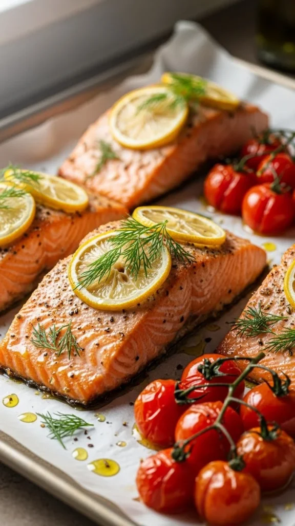 Recipe 2 Baked Salmon with Lemon Herb Quinoa