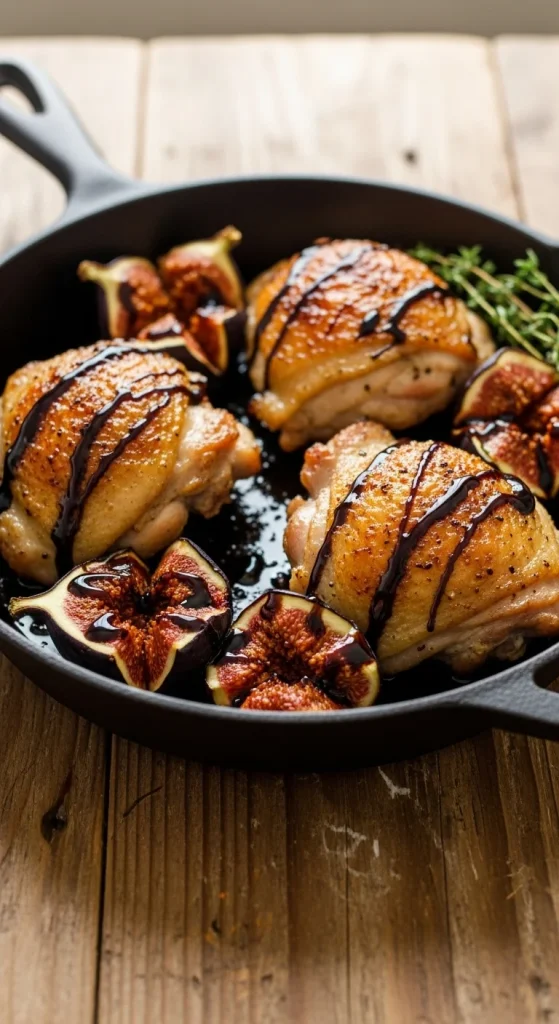 Recipe 2 Balsamic Glazed Chicken with Roasted Fig