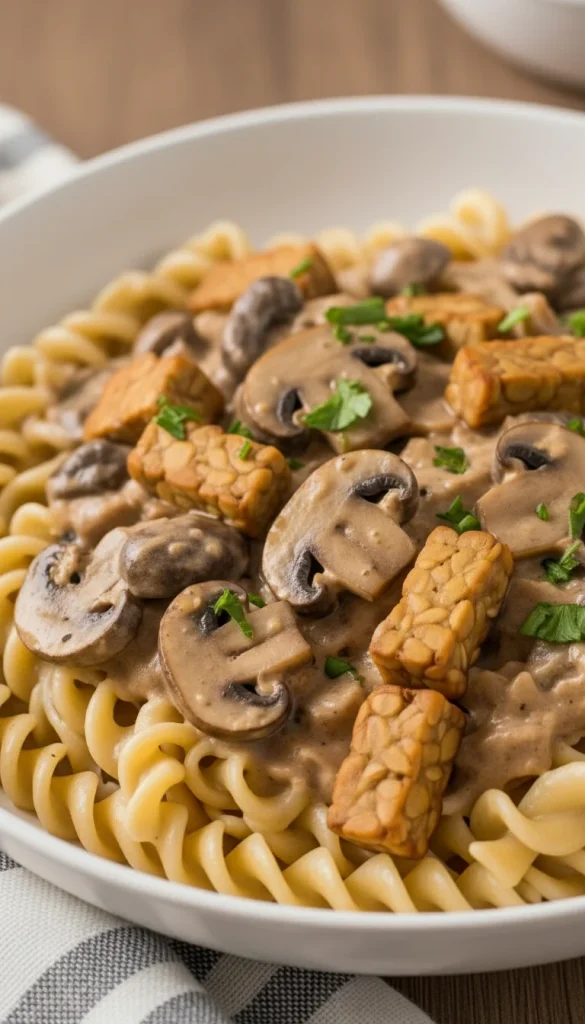 Recipe 2 Creamy Mushroom Stroganoff