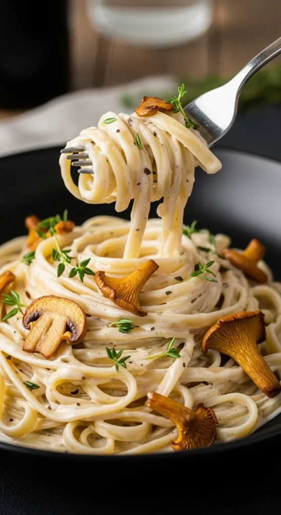 Recipe 2 Creamy Mushroom Truffle Pasta
