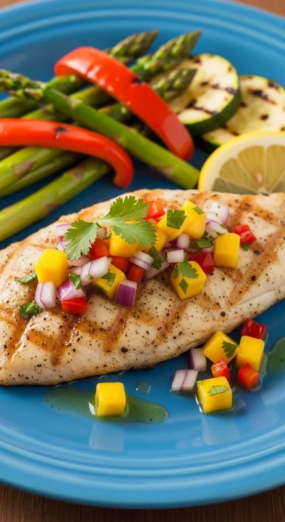 Recipe 2 Grilled Tilapia with Mango Sals
