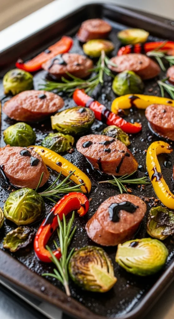 Recipe 2 Sausage and Veggie Medley with Balsamic