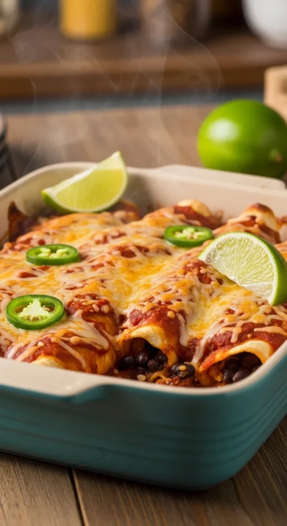 Recipe 2 Spicy Black Bean Enchilada