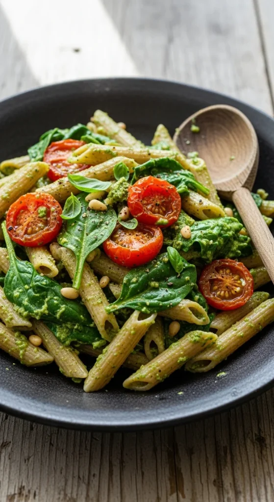 Recipe 2 Whole-Grain Veggie Pesto Pasta