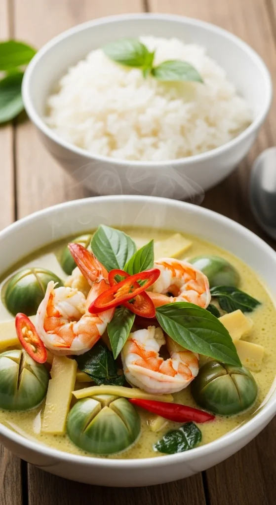 Recipe 2 – Thai Green Curry with Shrimp