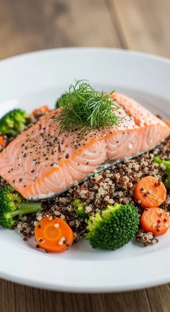 Recipe 3 Baked Salmon with Quinoa Pilaf
