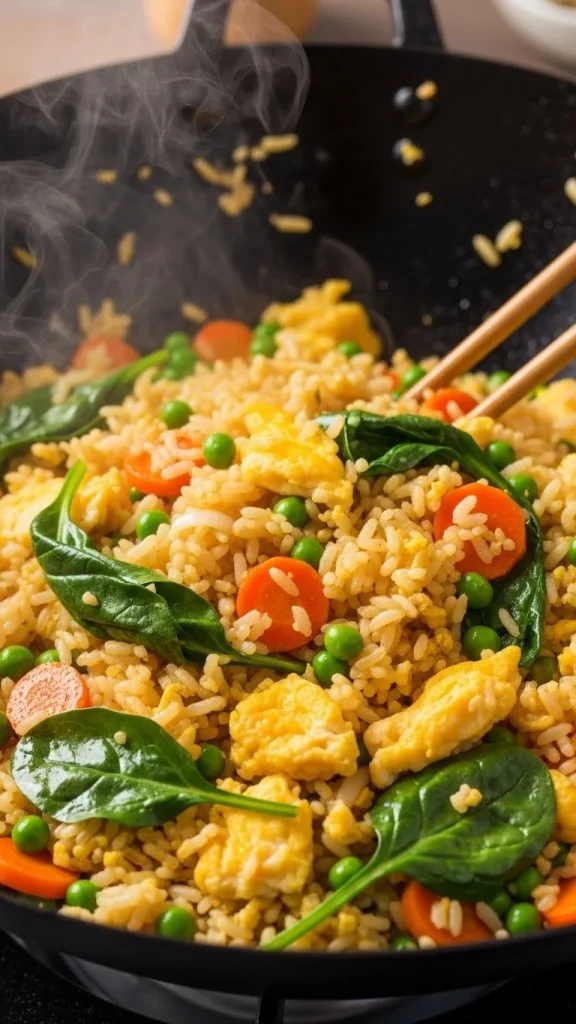 Recipe 3 Egg Fried Rice with Greens