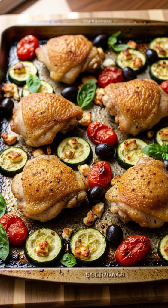 Recipe 3 Mediterranean Baked Chicken with Veggie