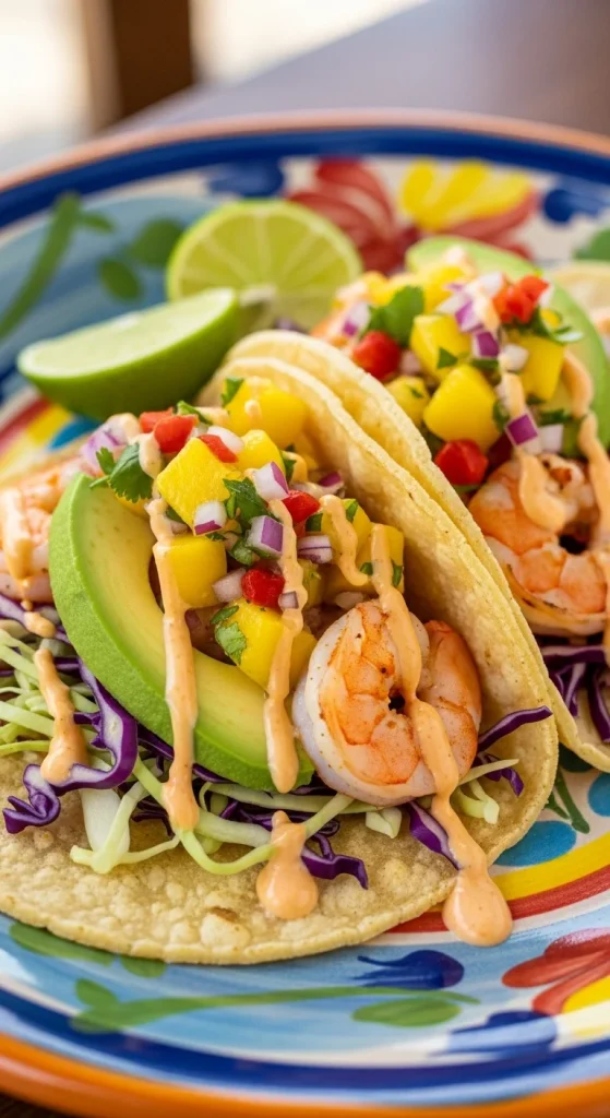 Recipe 3 Zesty GF Shrimp Tacos with Mango Sals