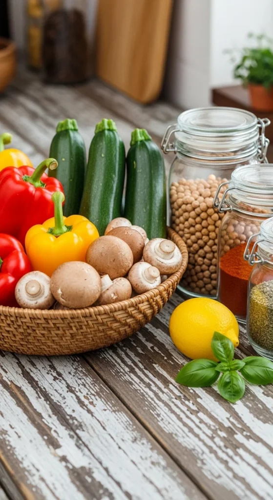 Step 1 Stock Up on Versatile Veggies and Staples