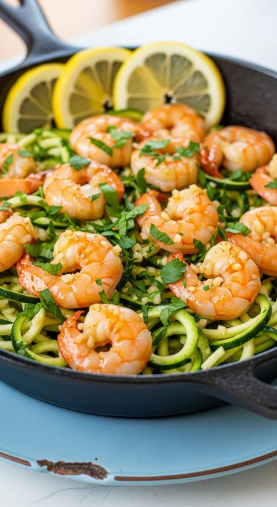 Step 5 Try This Easy Recipe Lemon Garlic Shrimp Zoodles