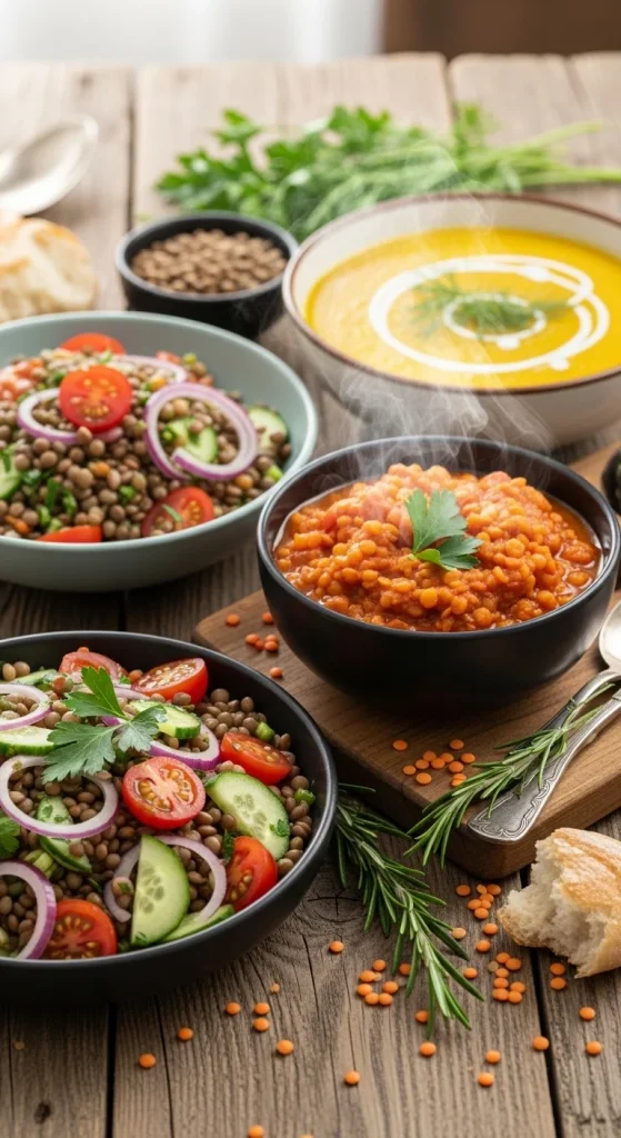 how to make dinner recipes with lentils